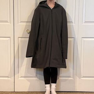 Men’s Dark Grey Hooded Coat